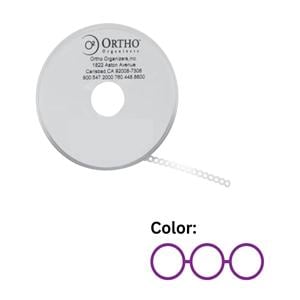 Ortho Organizers Chain Elastic Standard 15 Feet Latex-Free Purple Ea