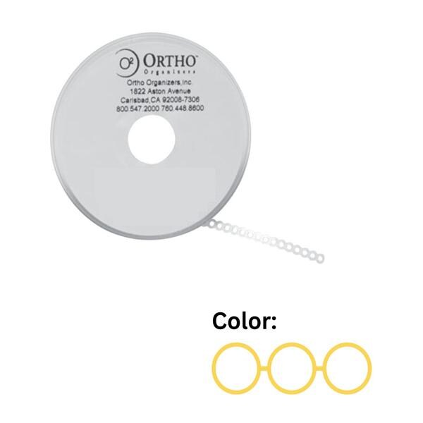 Ligature Ties 0.120 in Yellow 30/Pk