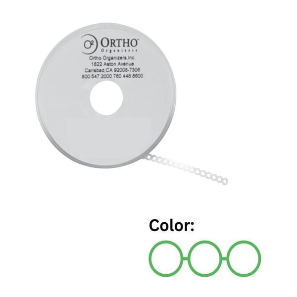 Ligature Ties 0.120 in Neon Green 30/Pk