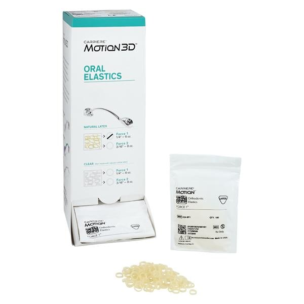 Carriere® Motion™ Elastics Intraoral Elastics 1/4 in Amber 50/Pk