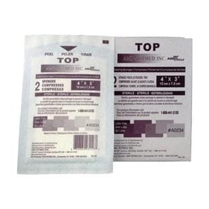 Rayon/Polyester Sponge 3x4" 8 Ply Cellulose Not Made With Natural Rubber Latex