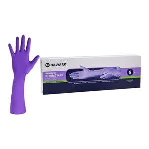 Purple MAX Nitrile Exam Gloves Small Purple Non-Sterile 50/Bx