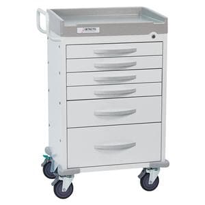 Utility Cart 27.8x21.3x41.8" (5) Drawer Key Lock