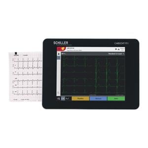 Cardiovit FT-1 Unt ECG/EKG Nw 8 Col Touchscreen w/ Pt Cbl/Snp Clp/100 Elctrds Ea