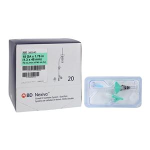 Nexiva IV Catheter 18 Gauge 1-3/4" Green Closed 20/Bx