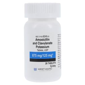 Amoxicillin/Clavulanate Potassium Tablets 875mg/125mg Bottle 20/Bottle