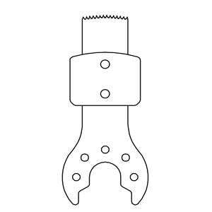 Stainless Steel ACL Sawblade Sterile Disposable 5/Bx