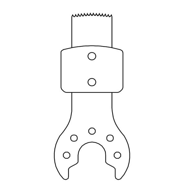 Stainless Steel ACL Sawblade Sterile Disposable 5/Bx
