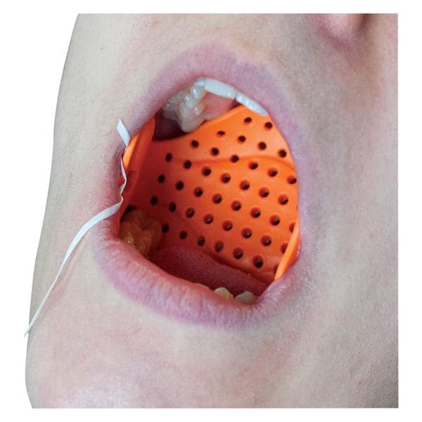 Airway Armor Winged Rubber Dam Not Made With Natural Rubber Latex Orange Small