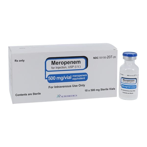 Meropenem Injection 500mg/vl Powder Vial 10/Package