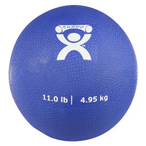 CanDo Medicine Ball Rubber 7" Blue Soft 11lb