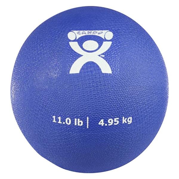 CanDo Medicine Ball Rubber 7" Blue Soft 11lb