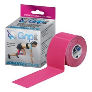 Strapit Kinesiology Tape Cotton/Lycra/Spandex 4"x5.5yd Pink Ea