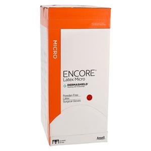 ENCORE Latex Micro Surgical Gloves 5.5 Standard Brown, 4 BX/CA