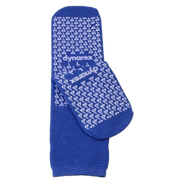 Slipper Socks Polyester / Spandex Blue Large Disposable 48/Ca
