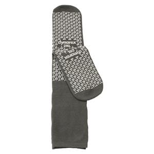 Slipper Socks Polyester / Spandex Gray 2X-Large Disposable 48/Ca