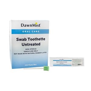 DawnMist Swab System Disposable Toothettes Foam Head 1000/Ca