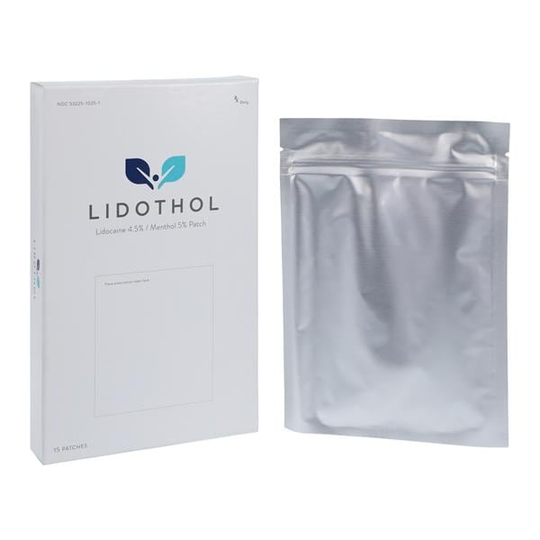 Lidothol Topical Patch 4.5%/5% Pouch 15/Package