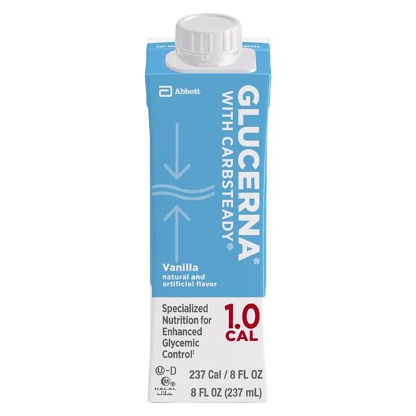 Glucerna 1.0 Cal Liquid Formula Vanilla 8oz Carton 24/Ca