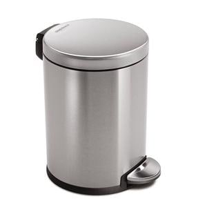 Fingerprint-Proof Mini Round Step Can Ea