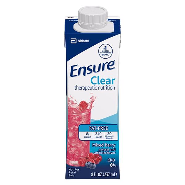 Ensure ThrptNtrn Beverage Clr / Fat-Free/ Gluten-Free Mxd Brry 8oz Carton 24/Ca