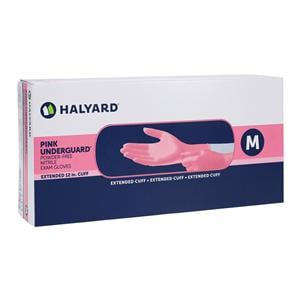 Underguard Nitrile Exam Gloves Medium Pink Non-Sterile, 10 BX/CA