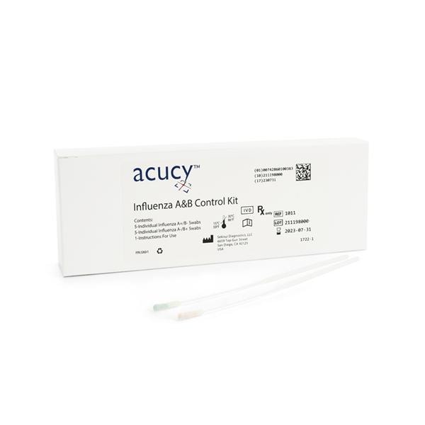 Acucy Influenza A/B Positive/Negative Rapid Test Control 10/Pk