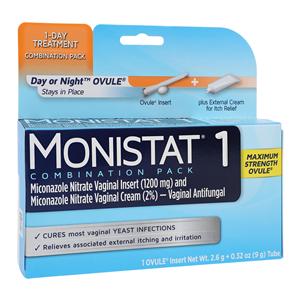 Monistat 1-Day Combo Pack Vaginal Cream 1/Bx