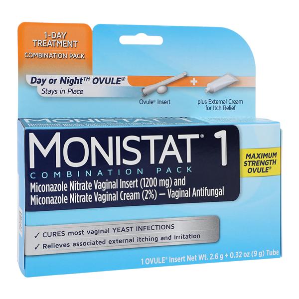Monistat 1-Day Combo Pack Vaginal Cream 1/Bx