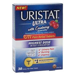 Uristat Ultra w/Cranberry Tablets 30/Bx
