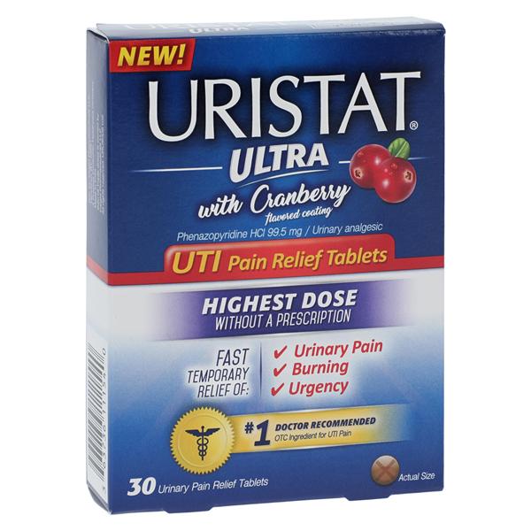 Uristat Ultra w/Cranberry Tablets 30/Bx