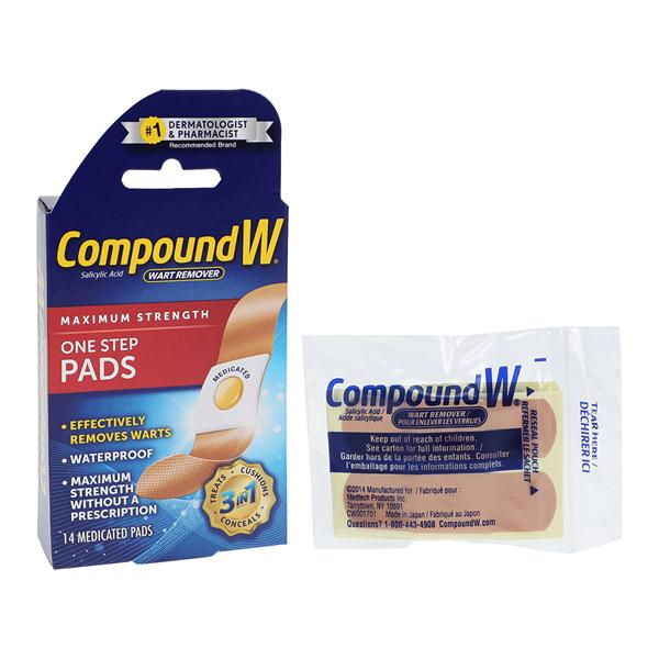 Compound W Wart Remover Pads 14/Bx