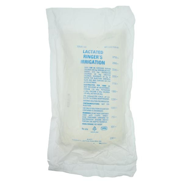 Irrigation Solution Solution Bag Lactated Ringer's 3000mL Bag Container Ea