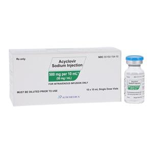 Acyclovir Sodium Injection 50mg/mL SDV 10mL 10/Package