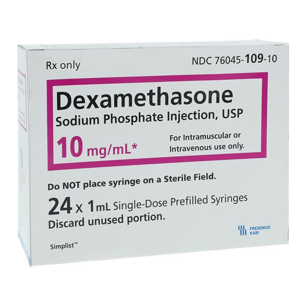 Dexamethasone Sodium Phosphate Injection 10mg/mL Prfld Syr 1mL 24/Package
