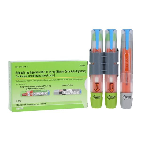 Epinephrine Injection 0.15mg Auto-Injector 2/Package