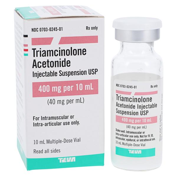 Triamcinolone Acetonide Injection 40mg/mL MDV 10mL Each