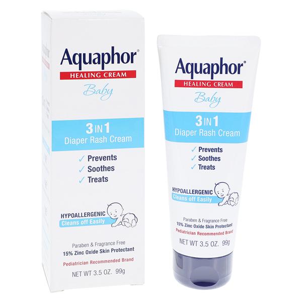 Aquaphor Diaper Rash Cream Zinc Oxide 15% Fragrance Free 3.5oz/Tb