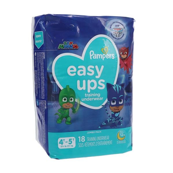 Pampers Easy Ups Training Underwear Moderate Boy 4T-5T 18/Pk, 4 PK/CA