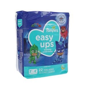 Pampers Easy Ups Training Underwear Moderate Boy 3T-4T 22/Pk