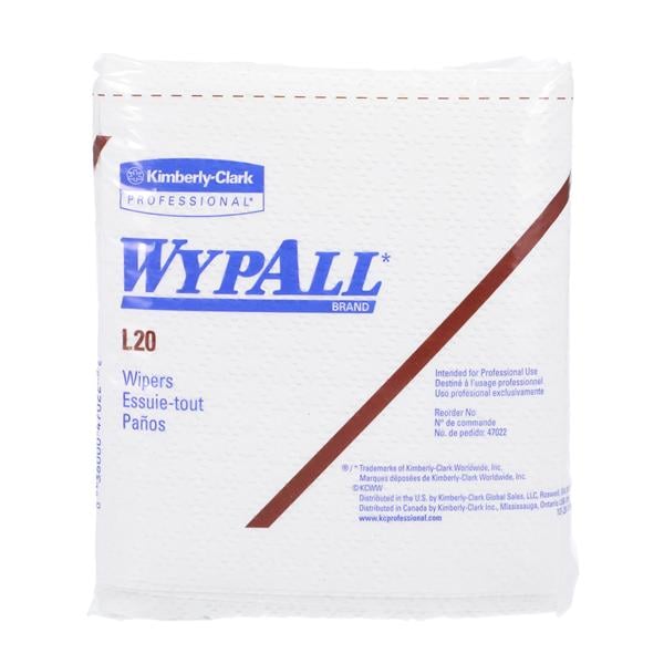 WypAll Cleaning Wipe 1/4 Fold Disposable Cloth 4 Ply 12.5 in x 12 in Wt 816/Ca