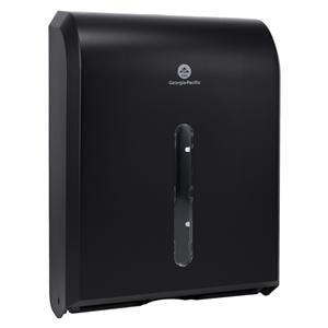 Paper Towel Dispenser Black Plastic Ea