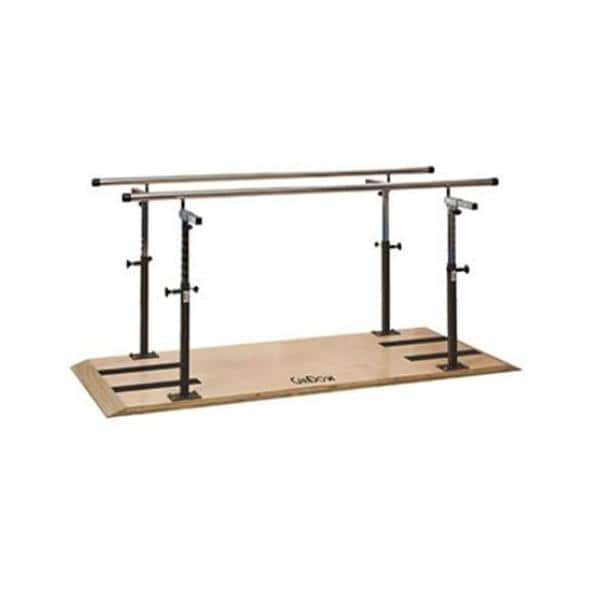 CanDo Parallel Bars Stainless Steel/Hardwood With Adjustable Height / Width