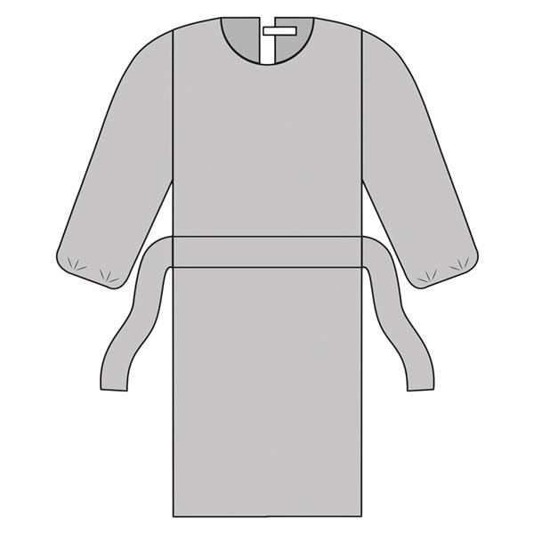 ComfortGuard Isolation Gown AAMI Level 2 SMS Large Blue 10/Bg