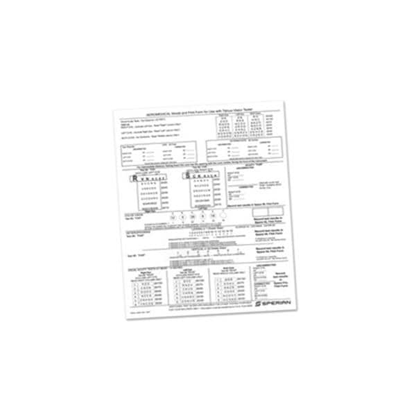 Vision Testing Record Form For Titmus Vision Screener Ea