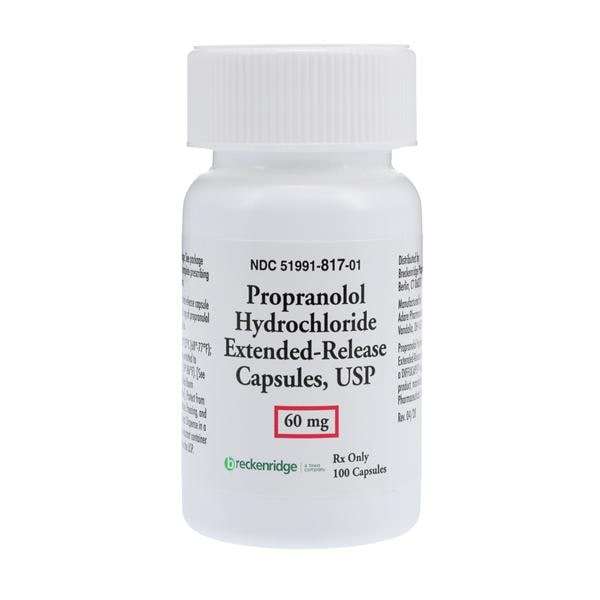 Propranolol HCL 60mg Each