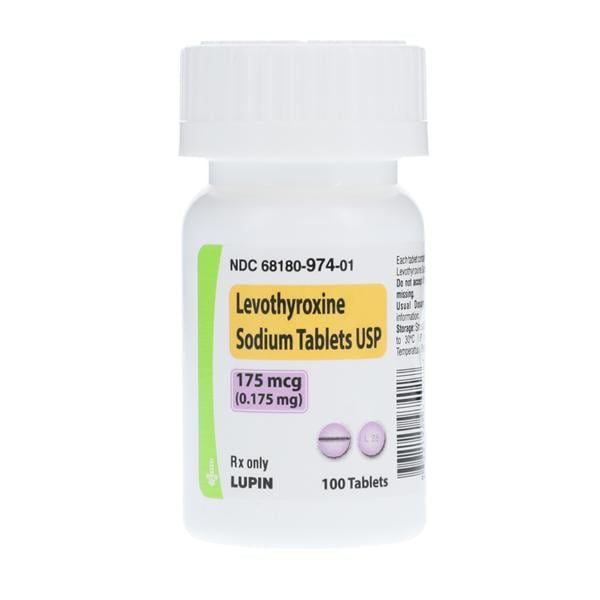 Levothyroxine Sodium Tablets 175mcg Bottle 100/Bottle Each
