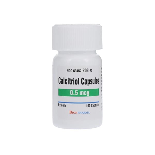 Calcitriol Capsules 0.5mcg Bottle 100/Bottle Each