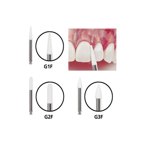 Galaxy Protective Polishers Latch Shank 7.5 mm White 3/Pk