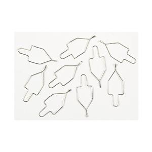 TruForce Ligature Ties 0.010 in Silver Stainless Steel 500/Pk